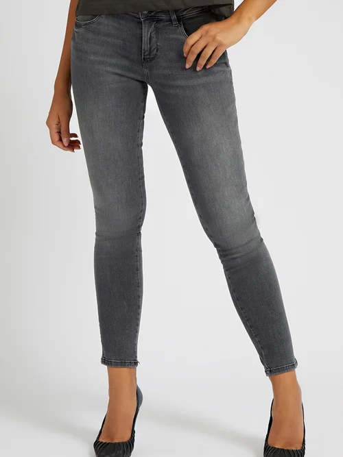 GUESS Blugi skinny cu aspect decolorat Curve X