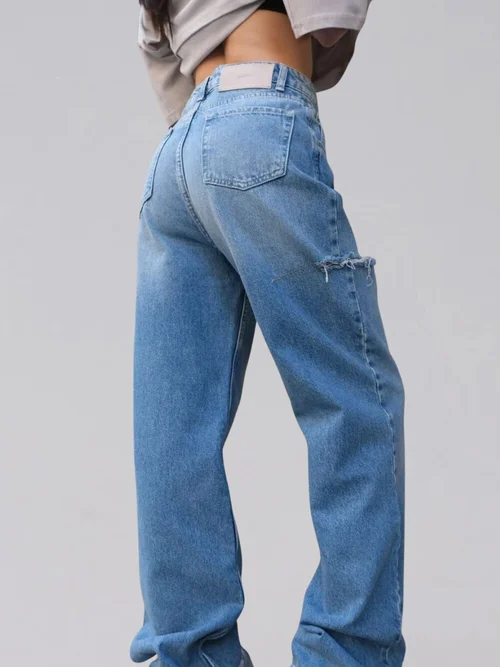 KARMA Blugi de dama cu taieturi pe coapse