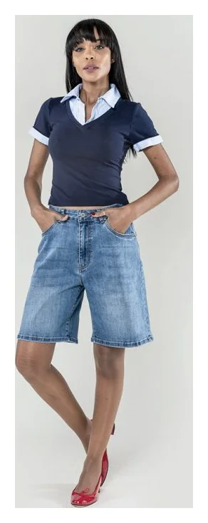 Nina Carter, wide leg albastri